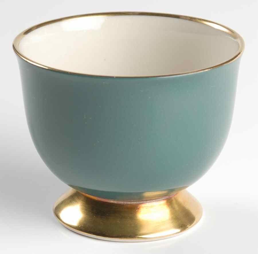 Sylvan-California Teal Green (Rim) Single Egg Cup by Flintridge-1
