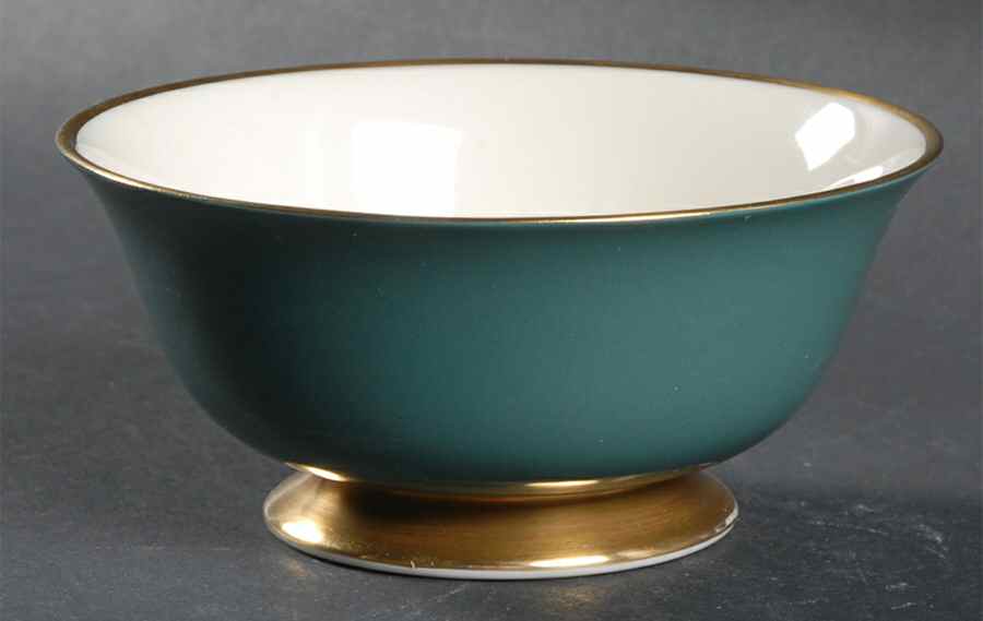 Sylvan-California Teal Green (Rim) Coupe Cereal Bowl by Flintridge-1