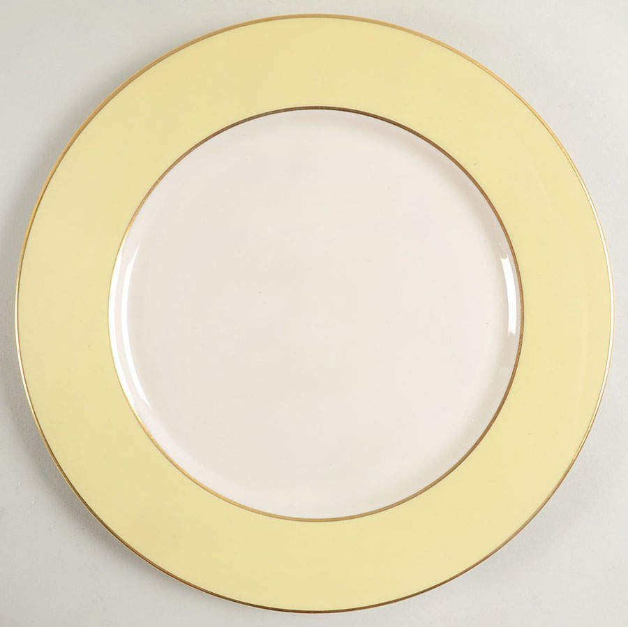 Sylvan-California-Yellow (Rim & Coupe) Dinner Plate by Flintridge-1