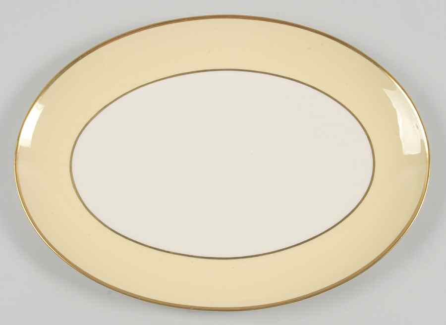 Sylvan-California-Yellow (Rim & Coupe) 13" Oval Serving Platter by Flintridge-1