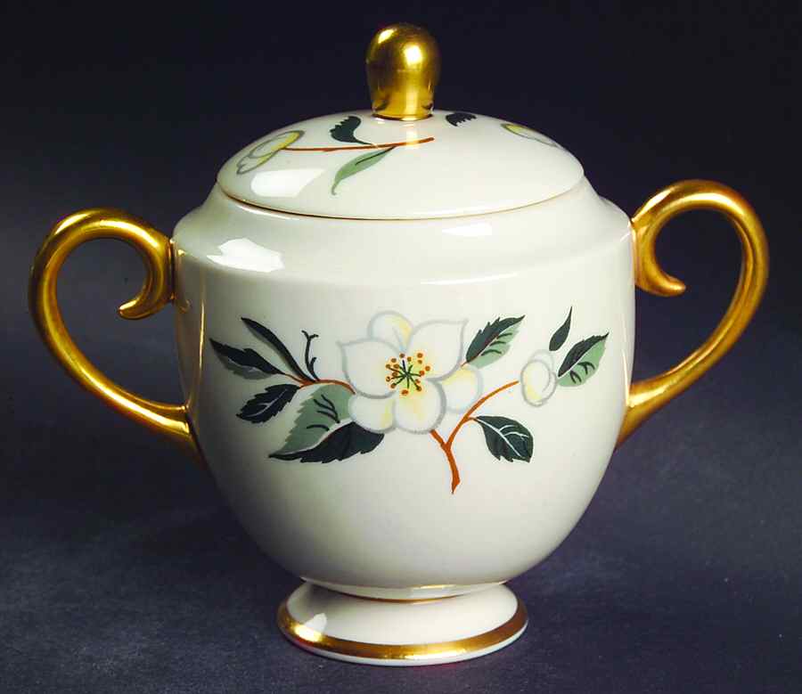 Tea Leaves Mini Sugar Bowl & Lid by Flintridge-1