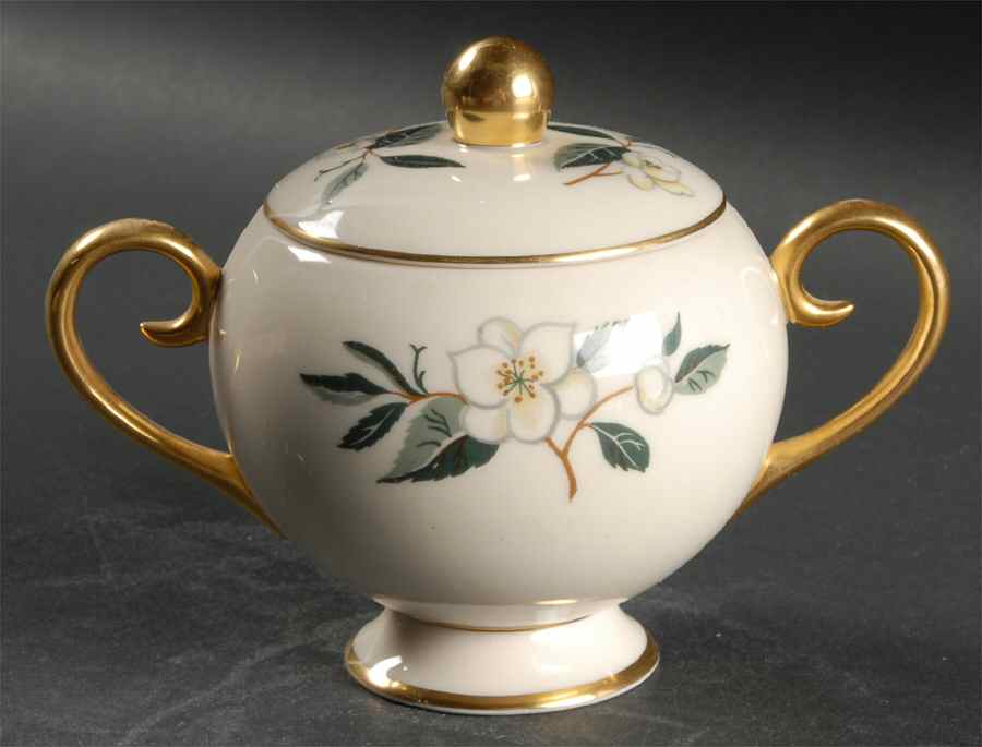 Tea Leaves Sugar Bowl & Lid by Flintridge-1