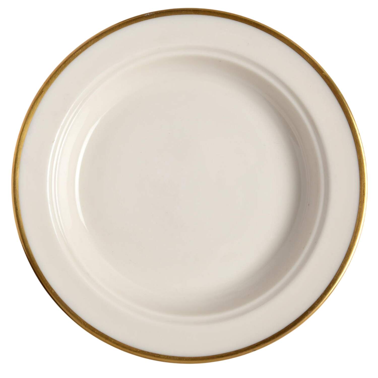 Theme (Wide Gold, Rim & Coupe) Round Butter No Lid by Flintridge-1