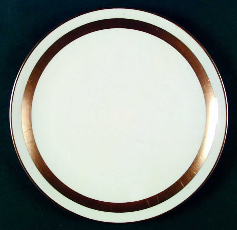 Theme (Wide Gold, Rim & Coupe) Coupe Dinner Plate by Flintridge-1