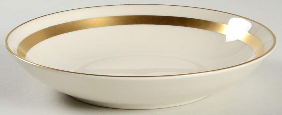 Theme (Wide Gold, Rim & Coupe) Coupe Soup Bowl by Flintridge-1