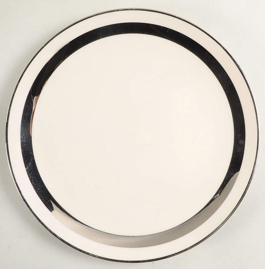 Theme (Wide Platinum, Rim & Coupe) Coupe Dinner Plate by Flintridge-1