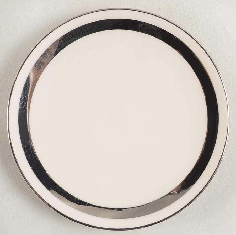 Theme (Wide Platinum, Rim & Coupe) Coupe Bread & Butter Plate by Flintridge-1