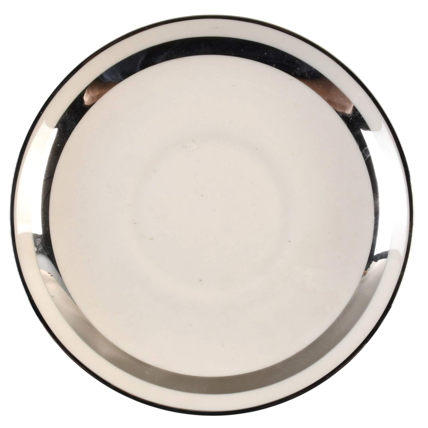 Theme (Wide Platinum, Rim & Coupe) Saucer for Cream Soup Bowl by Flintridge-1
