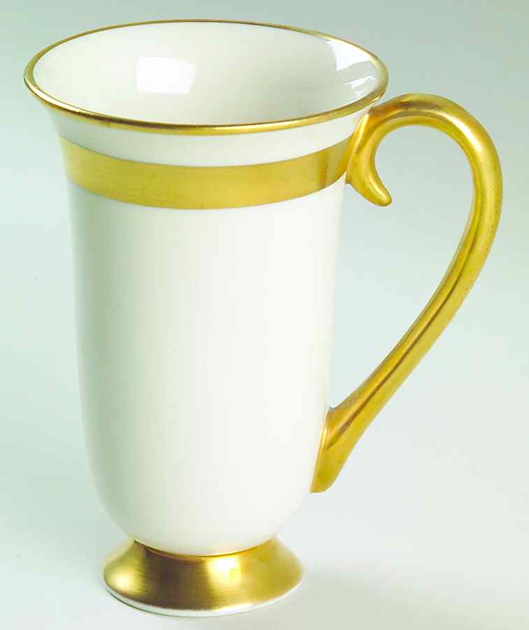 Theme (Wide Gold, Rim & Coupe) Irish Coffee Cup by Flintridge-1