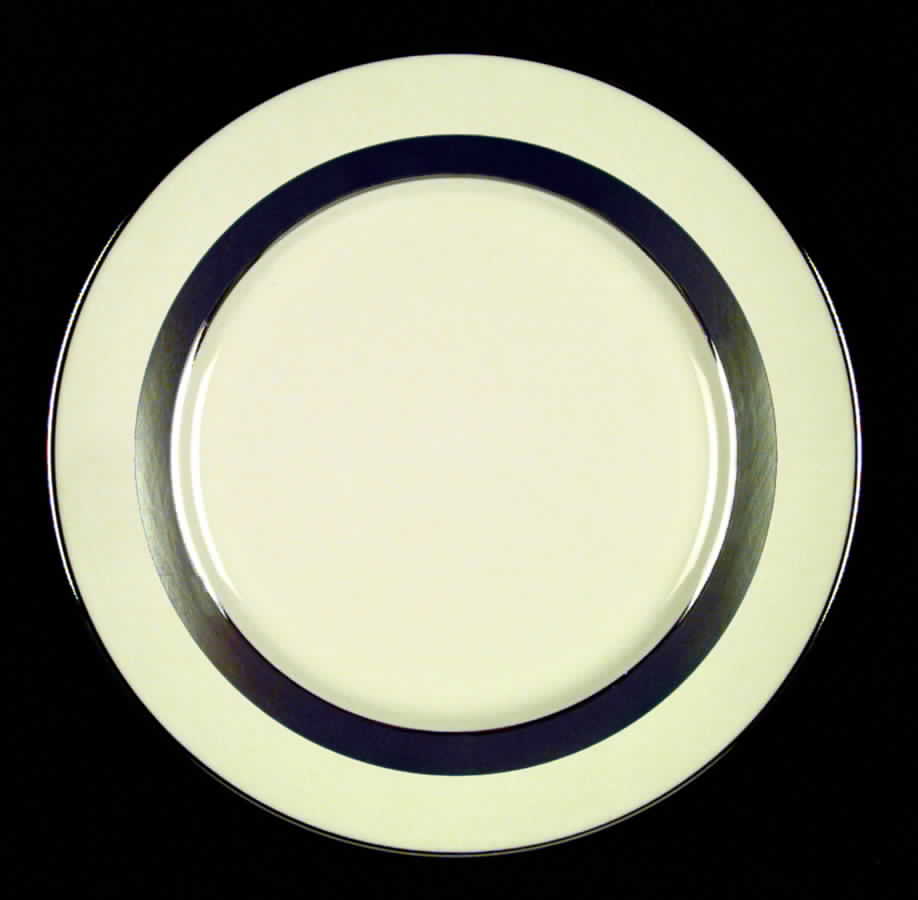 Theme (Wide Platinum, Rim & Coupe) Dinner Plate by Flintridge-1