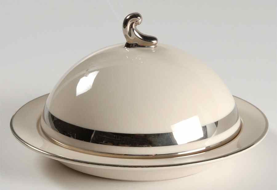 Theme (Wide Platinum, Rim & Coupe) Round Covered Butter by Flintridge-1