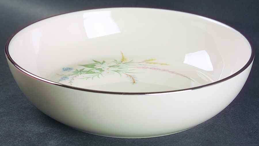 True Love No Color Band (Rim & Coupe) 8" Round Vegetable Bowl by Flintridge-1