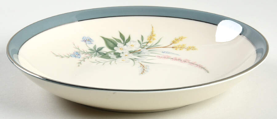 True Love Peacock (Rim) Coupe Soup Bowl by Flintridge-1