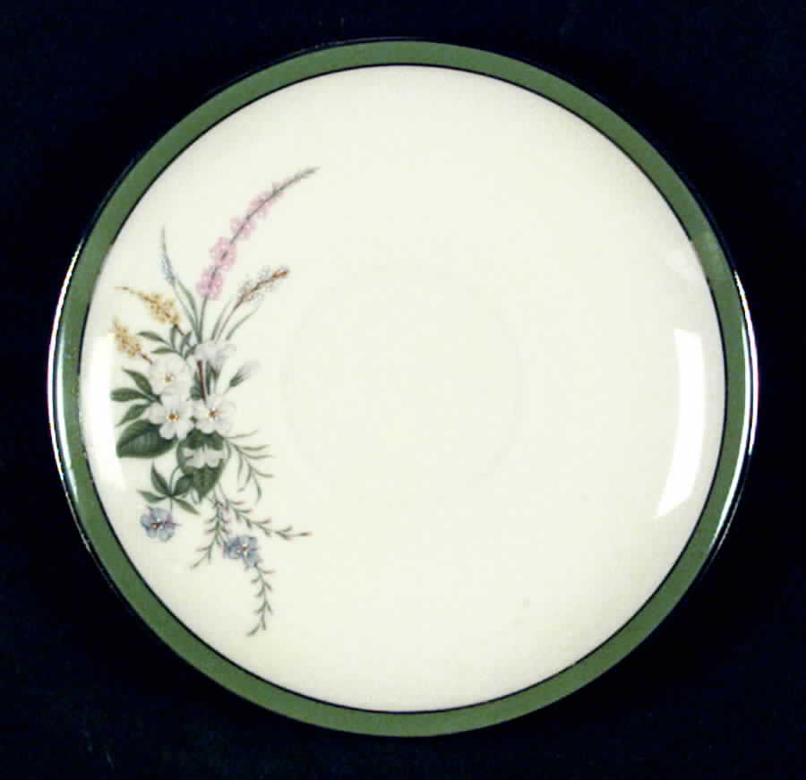 True Love Sage Green (Rim & Coupe) Saucer by Flintridge-1
