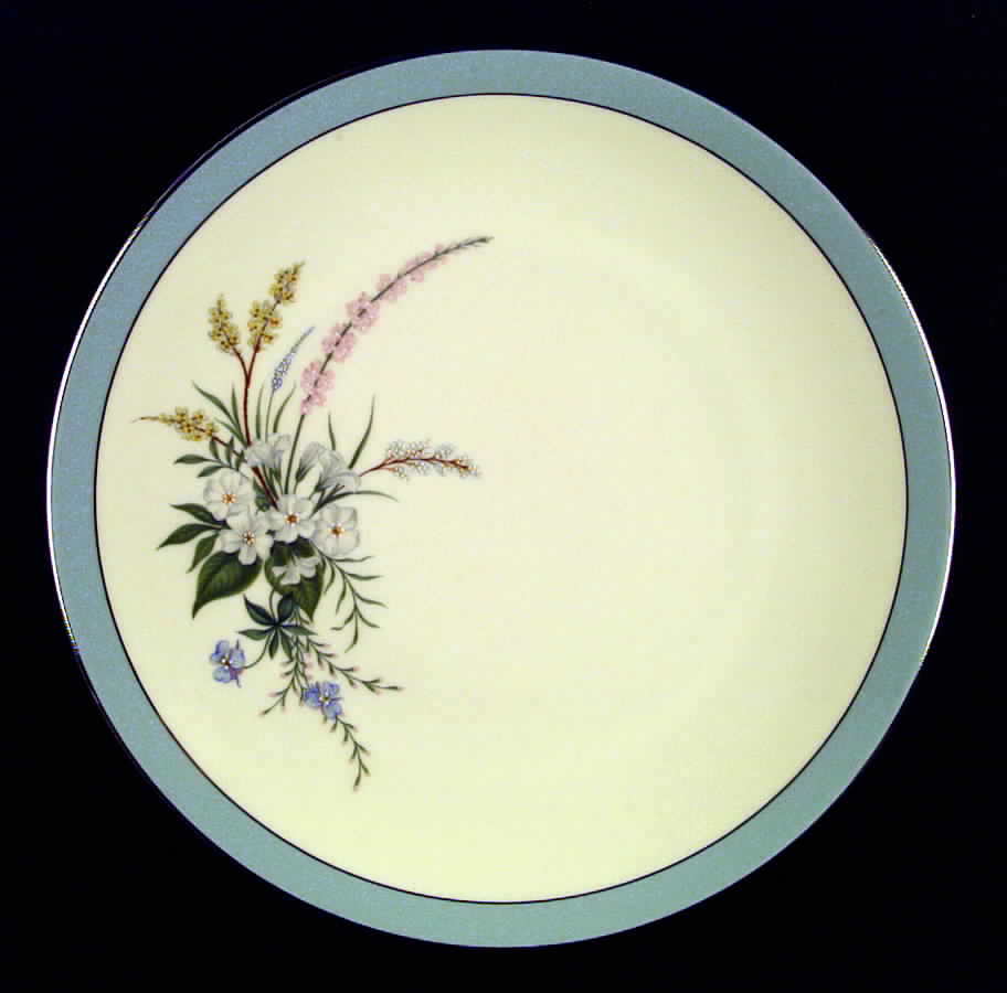 True Love Strata Blue (Rim & Coupe) Coupe Dinner Plate by Flintridge-1