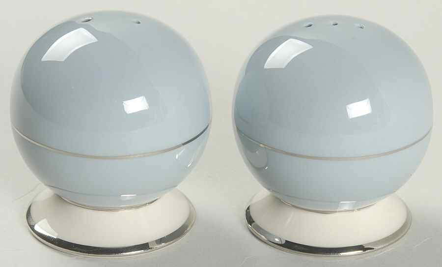 True Love Strata Blue (Rim & Coupe) Salt & Pepper Set by Flintridge-1