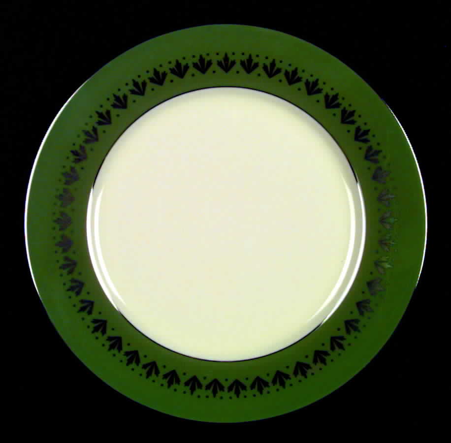 Versailles Green (Rim) Dinner Plate by Flintridge-1