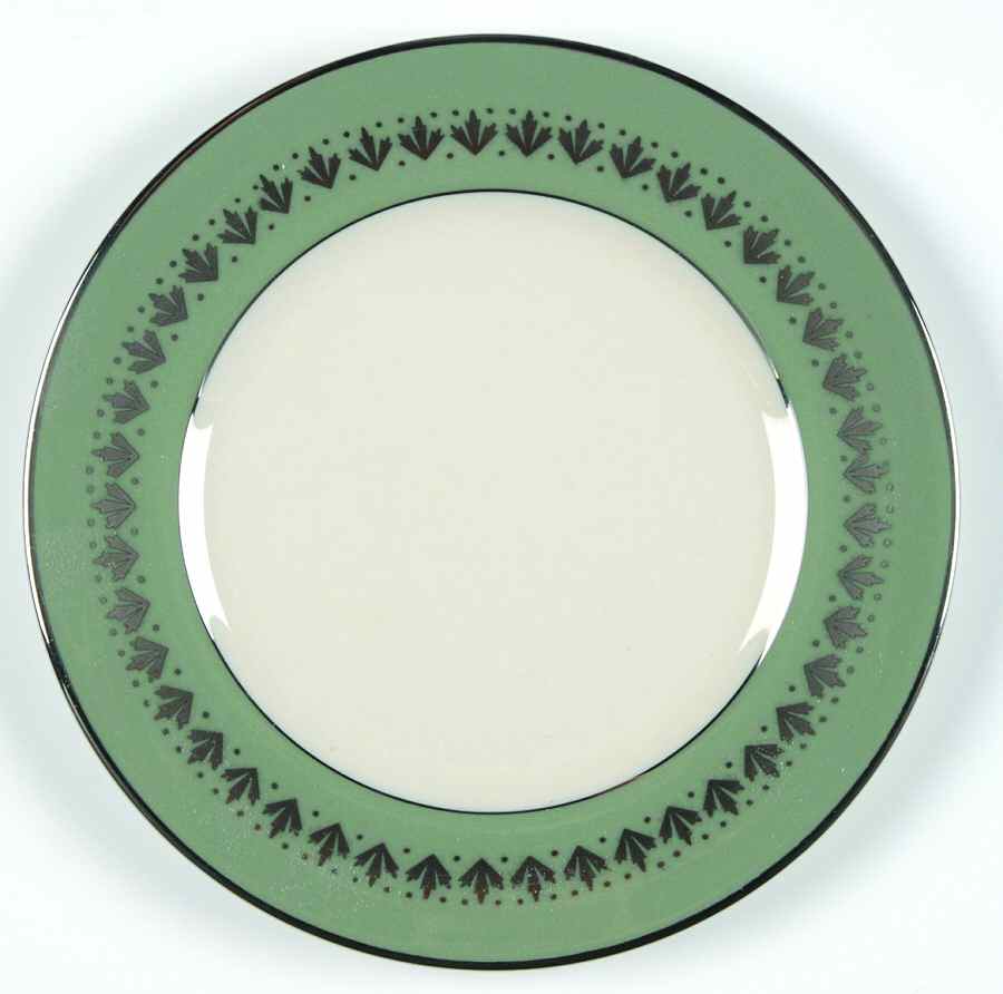 Versailles Green (Rim) Bread & Butter Plate by Flintridge-1