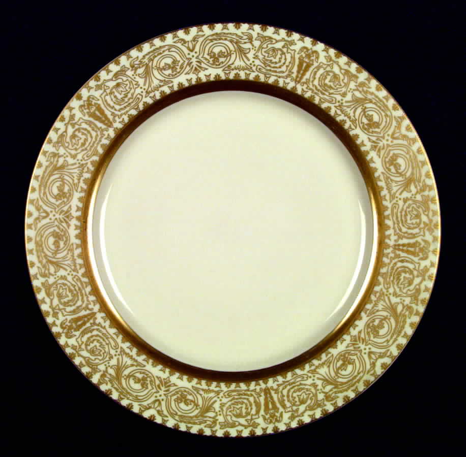 Vienna No Color Band Dinner Plate by Flintridge-1
