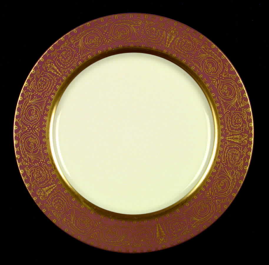 Vienna Cranberry Dinner Plate by Flintridge-1