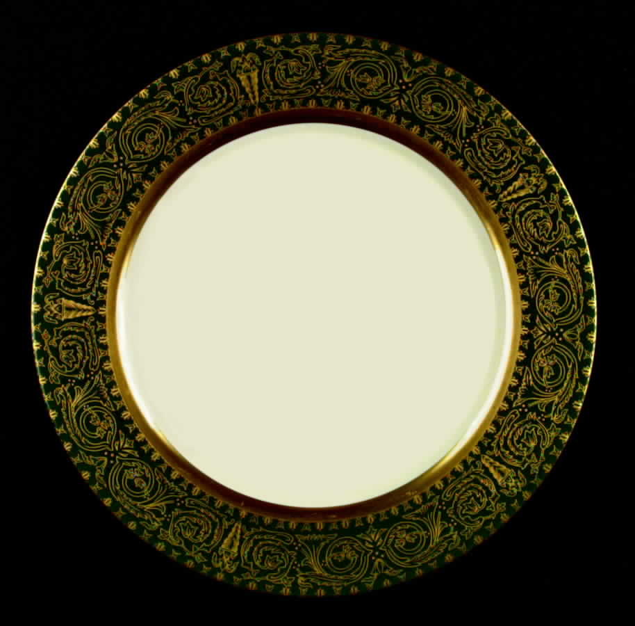 Vienna Spanish Green Dinner Plate by Flintridge-1