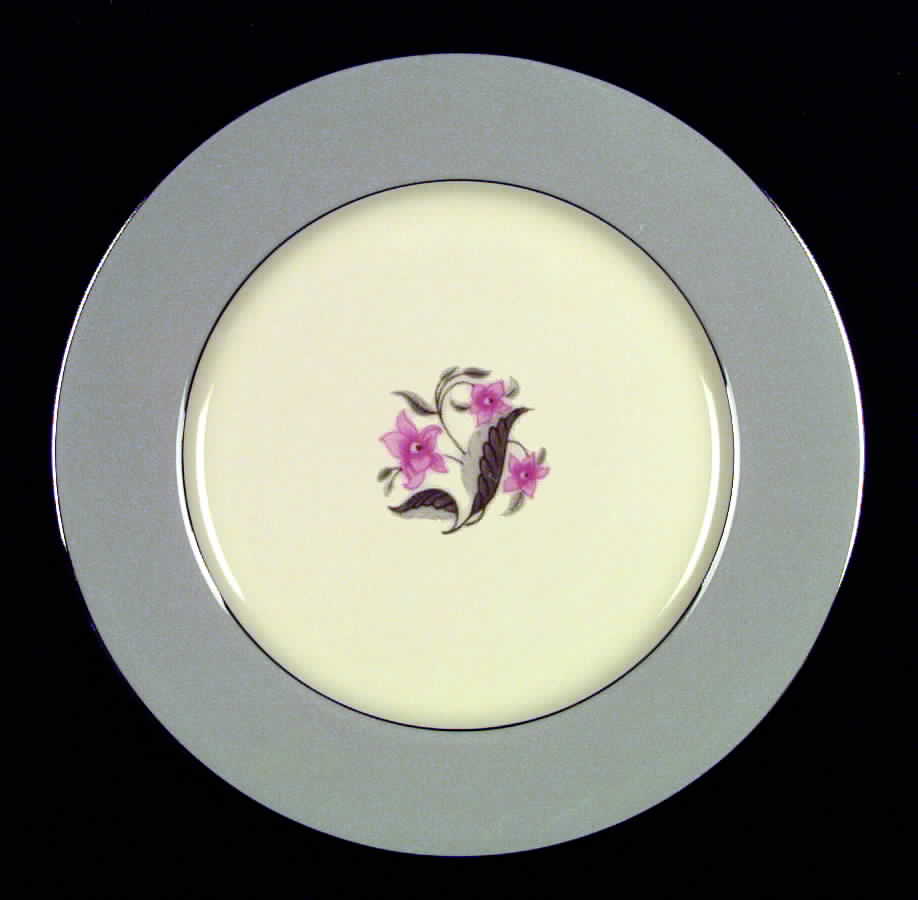 Vista Gray (Rim & Coupe) Dinner Plate by Flintridge-1