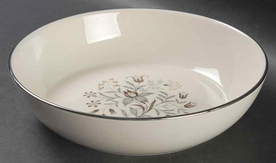 Woodsong No Color Band (Coupe) 8" Round Vegetable Bowl by Flintridge-1