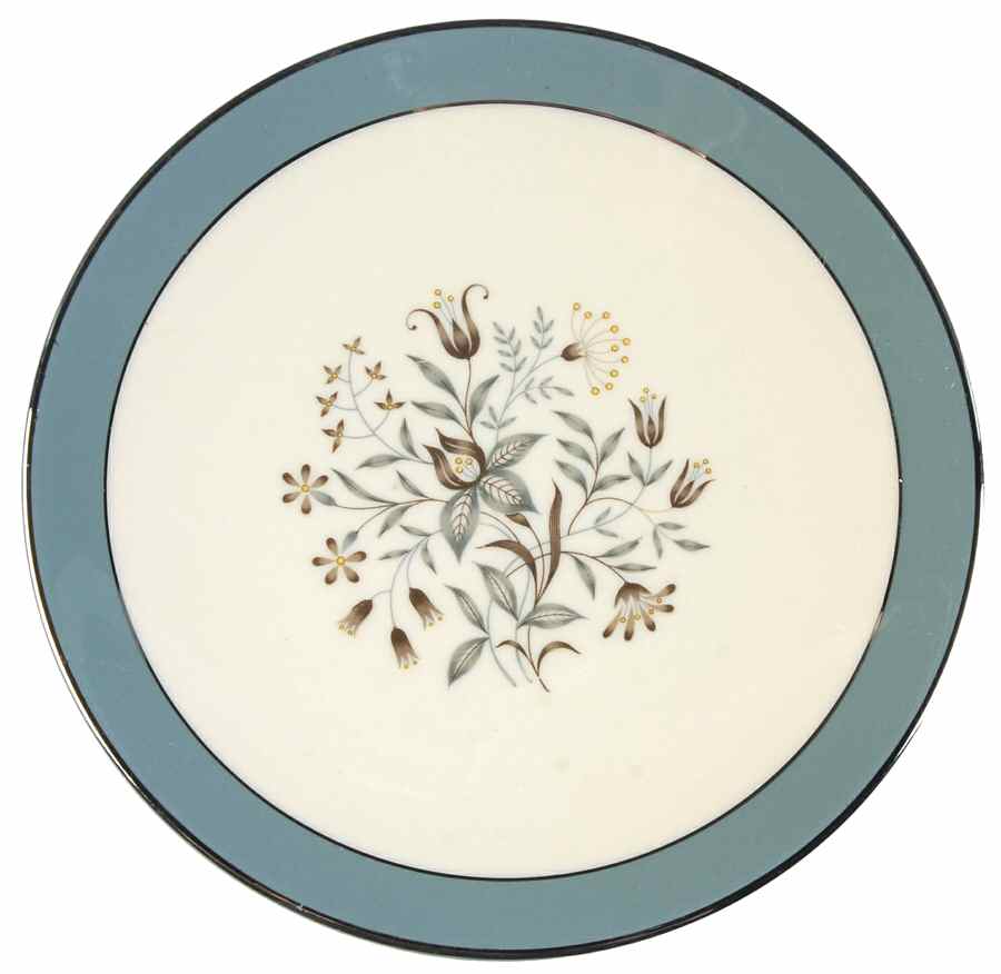 Woodsong Peacock (Rim & Coupe) Coupe Bread & Butter Plate by Flintridge-1
