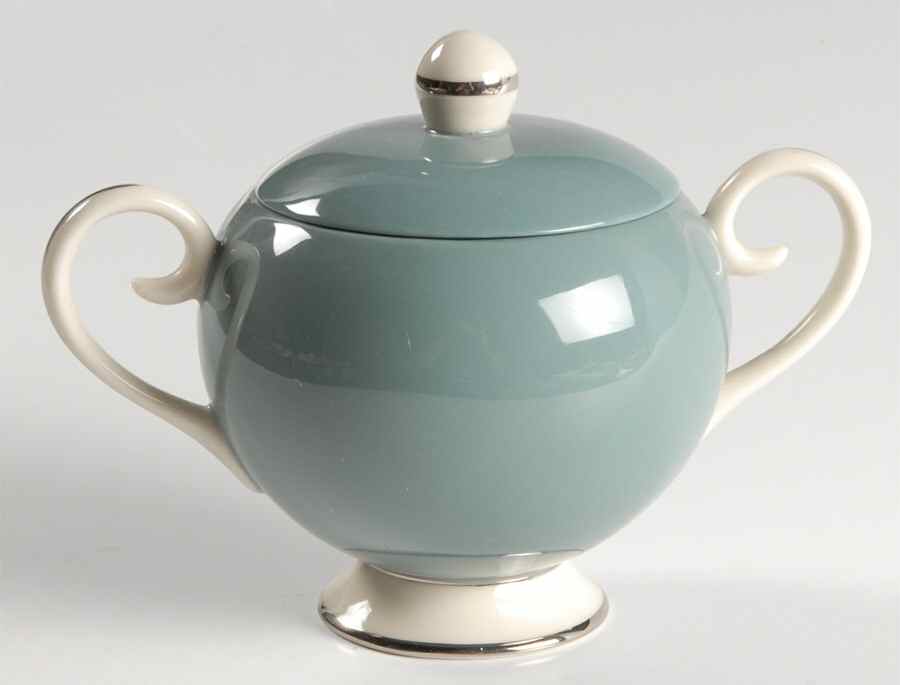 Woodsong Peacock (Rim & Coupe) Sugar Bowl & Lid by Flintridge-1