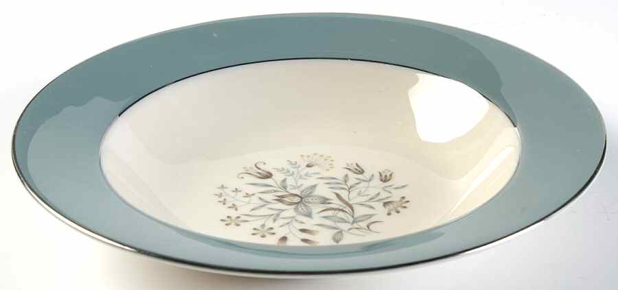 Woodsong Peacock (Rim & Coupe) Rim Soup Bowl by Flintridge-1