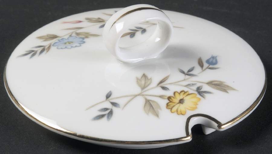 Blossom Time Lid for Jam/Jelly w/Attached Underplate by Flair-1