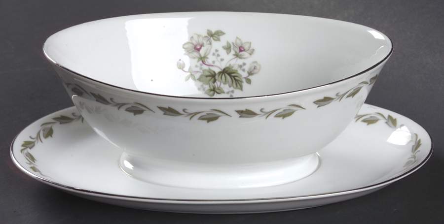 Irene Gravy Boat with Attached Underplate by Flair-1