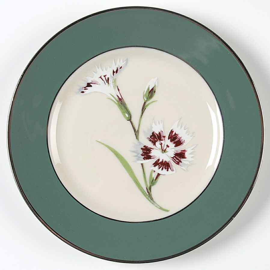 Emerald Carnation Bread & Butter Plate by Fleetwood-1