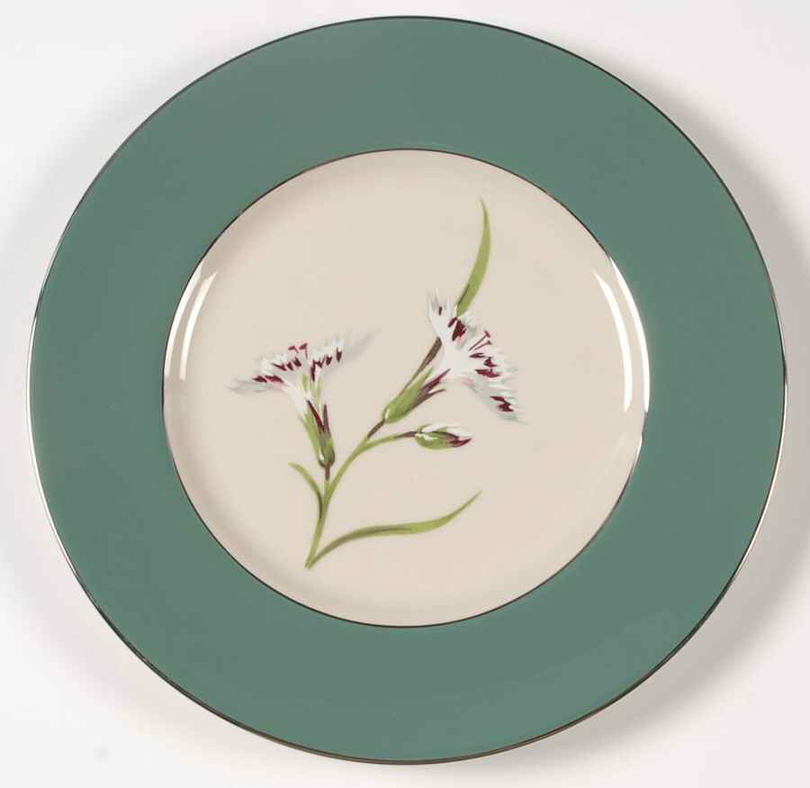 Emerald Carnation Salad Plate by Fleetwood-1