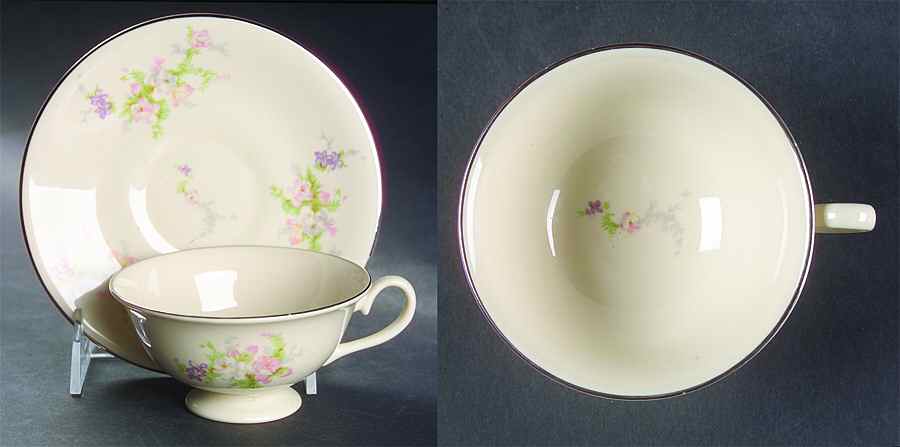 Heirloom Footed Cup & Saucer Set by Fleetwood-1