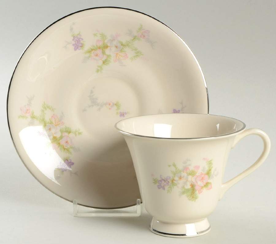Heirloom Footed Cup & Saucer Set by Fleetwood-1