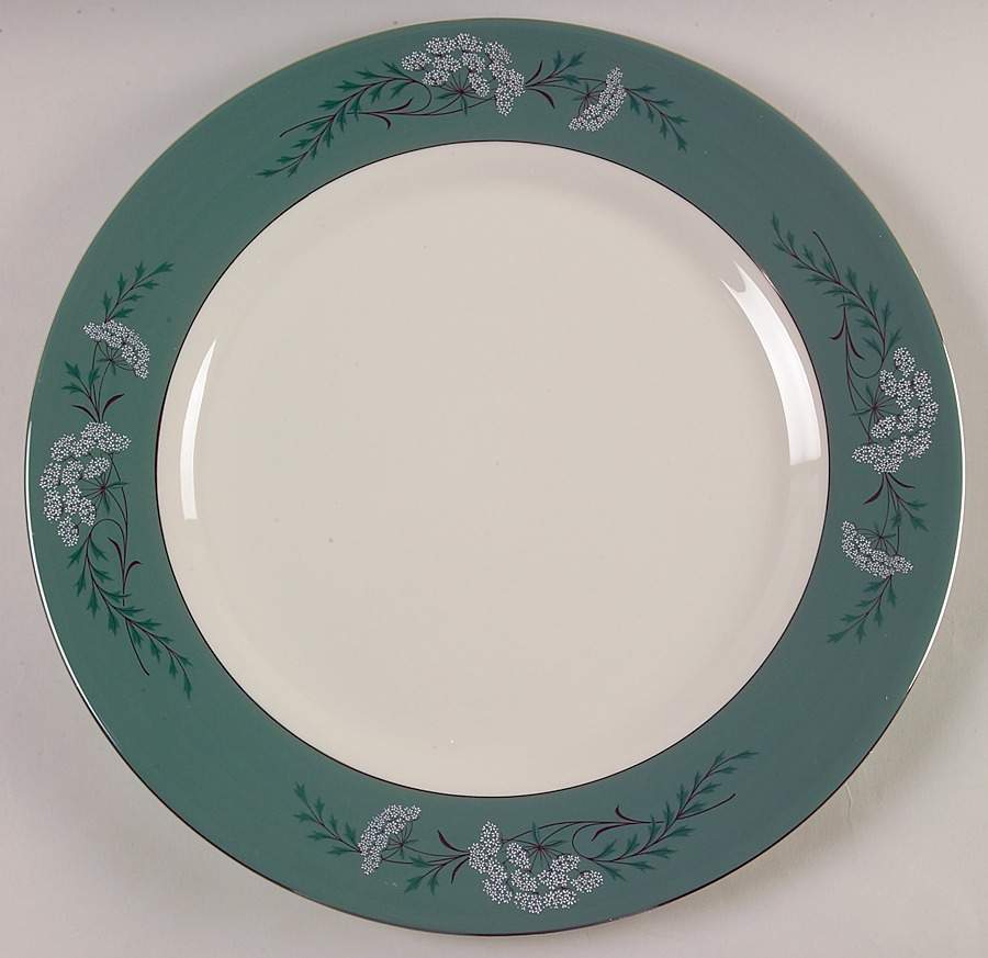 Queen's Lace Green 13" Chop Plate (Round Platter) by Fleetwood-1