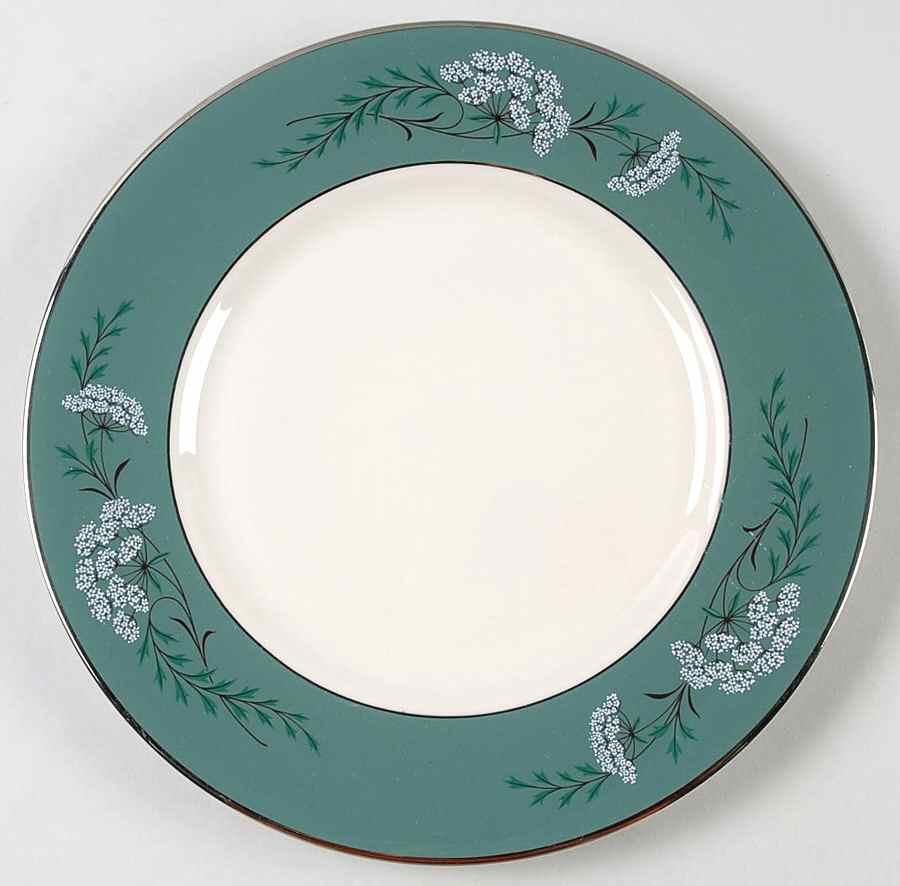 Queen's Lace Green Salad Plate by Fleetwood-1