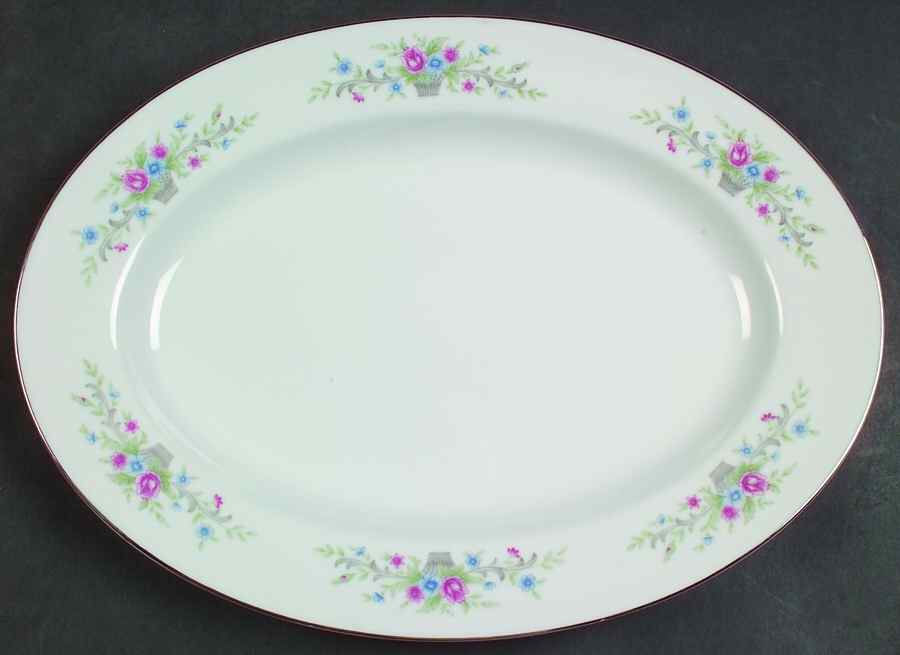 Fantasia 12" Oval Serving Platter by Florenteen-1