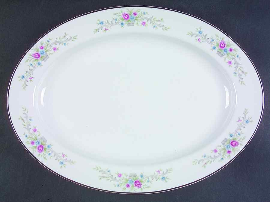 Fantasia 14" Oval Serving Platter by Florenteen-1
