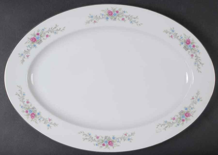 Fantasia 16" Oval Serving Platter by Florenteen-1