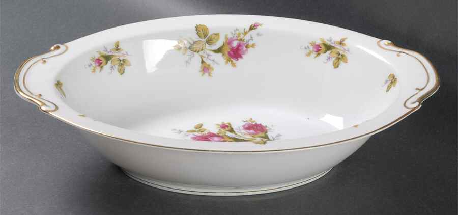 FLP1 11" Oval Vegetable Bowl by Floral Park-1