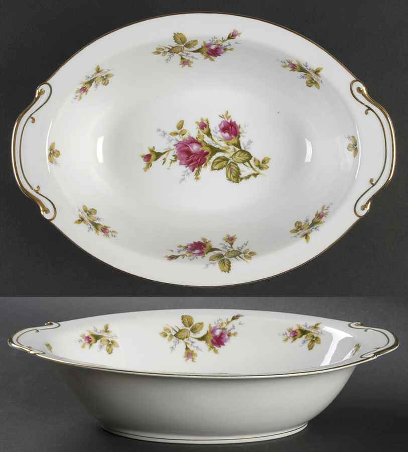 FLP1 10" Oval Vegetable Bowl by Floral Park-1