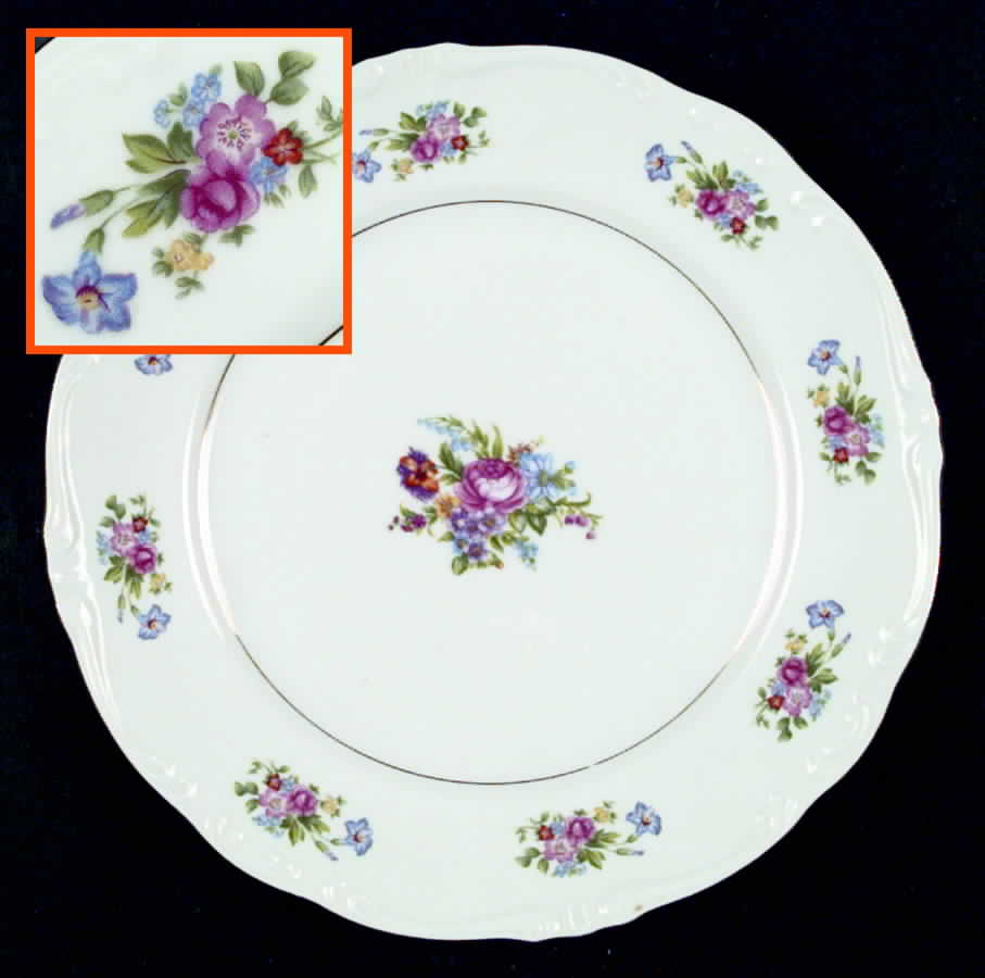FLP2 Dinner Plate by Floral Park-1