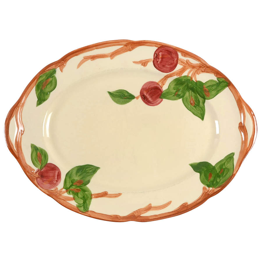 Apple (USA Backstamp) 14" Oval Serving Platter by Franciscan-1