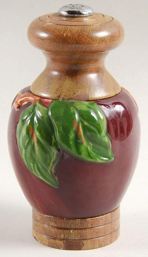 Apple (USA Backstamp) Wood Accent Salt Shaker by Franciscan-1