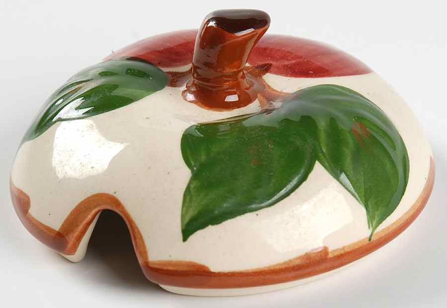 Apple (USA Backstamp) Lid for Restyled Apple Shaped Jam Jelly by Franciscan-1