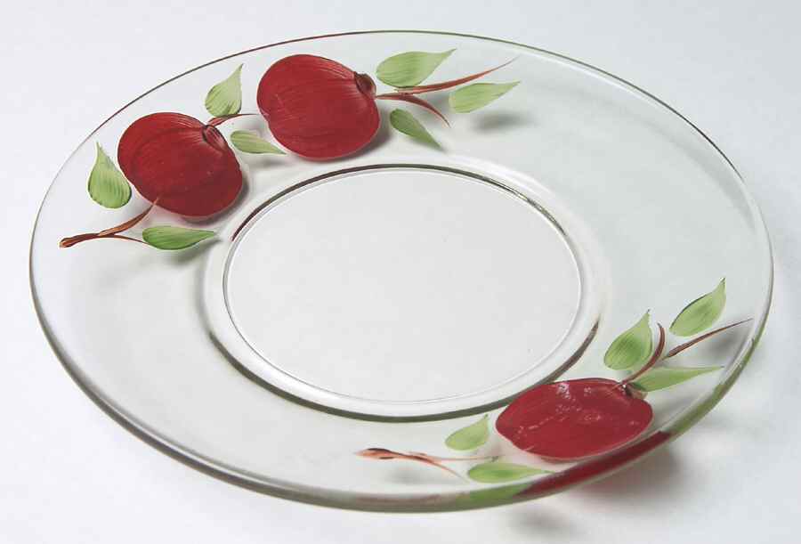 Apple (USA Backstamp) Glassware Dessert Plate by Franciscan-1