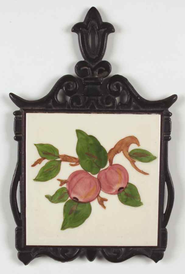 Apple (USA Backstamp) Square Tea Tile with Metal Frame by Franciscan-1