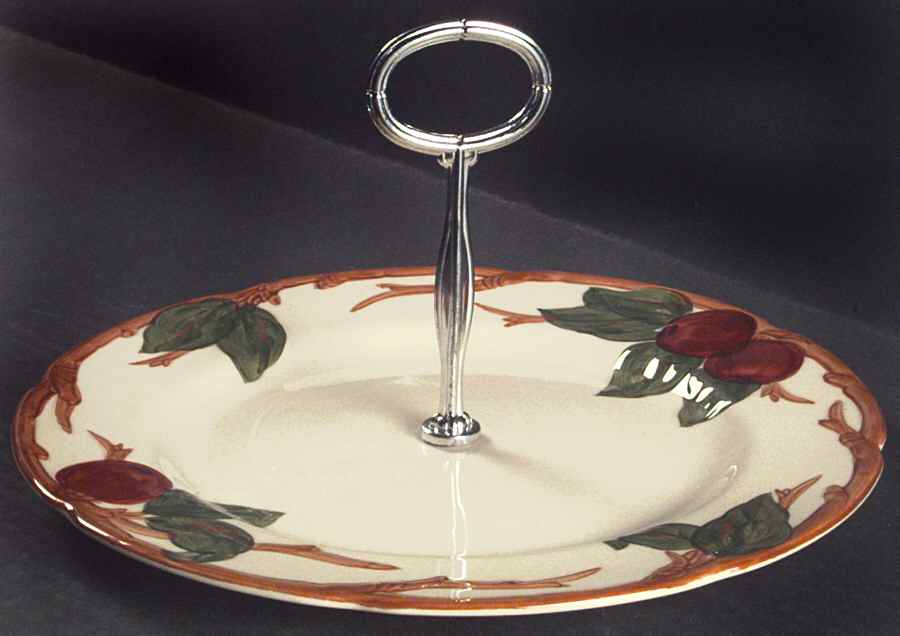 Apple (USA Backstamp) Round Serving Plate with Center Handle (Dp) Hc by Franciscan-1